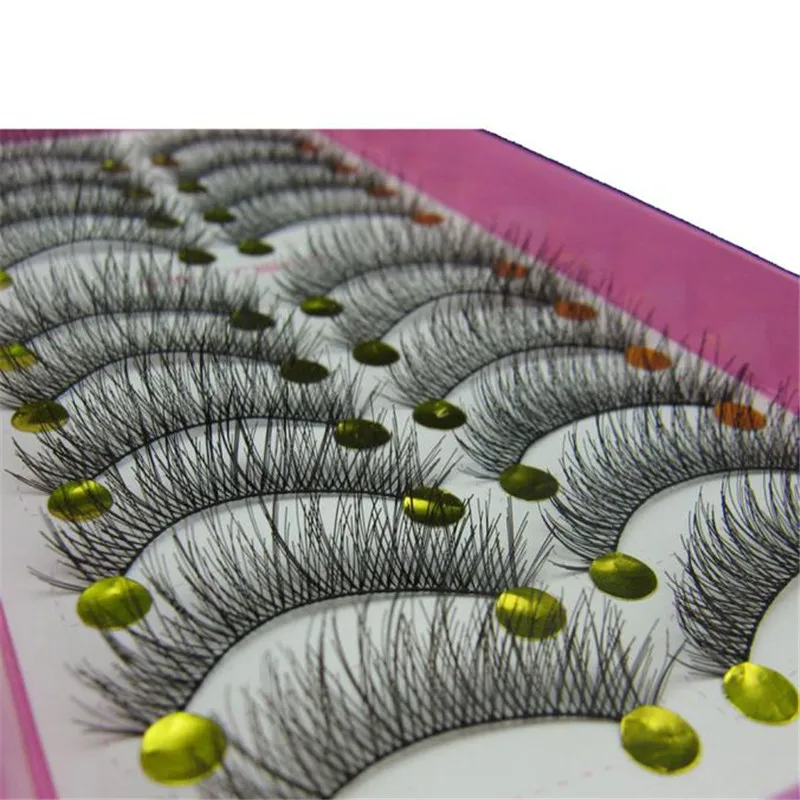 

New Japanese Style Black 10 Pairs High-quality Eyelashes F725