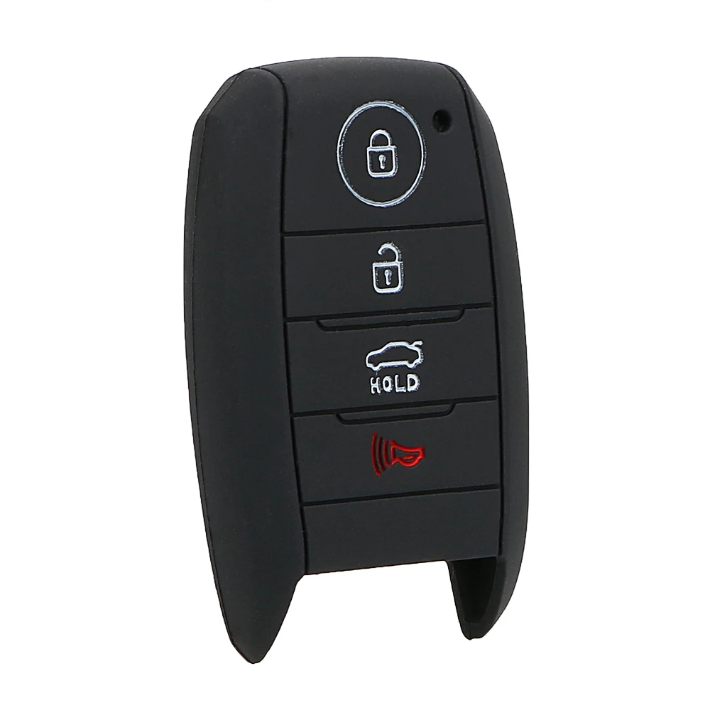 

For KIA K3 K5 Sorento Carens Cerato Car Key Cover Car Silicone Rubber Key Silicone Key Bag 4 Buttons Key Case for Car