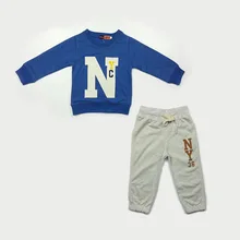 2016 spring/autumn new children cotton suit baby boy letters printed suit children’s sport suit children coat + pants 2PCS suit