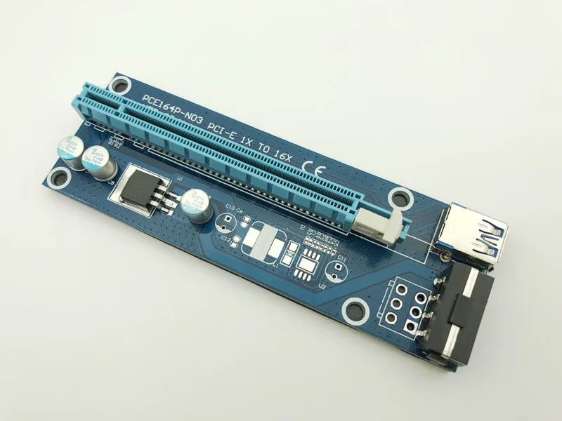 Карта расширения USB 3.0 PCI E 1X 4x 8x 16x|card sata|sata 15pin4pin power cable |