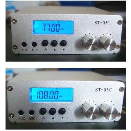 

ST-05C 0.1W/ 0.5W home FM transmitter stereo pll radio broadcast 77-108MHZ