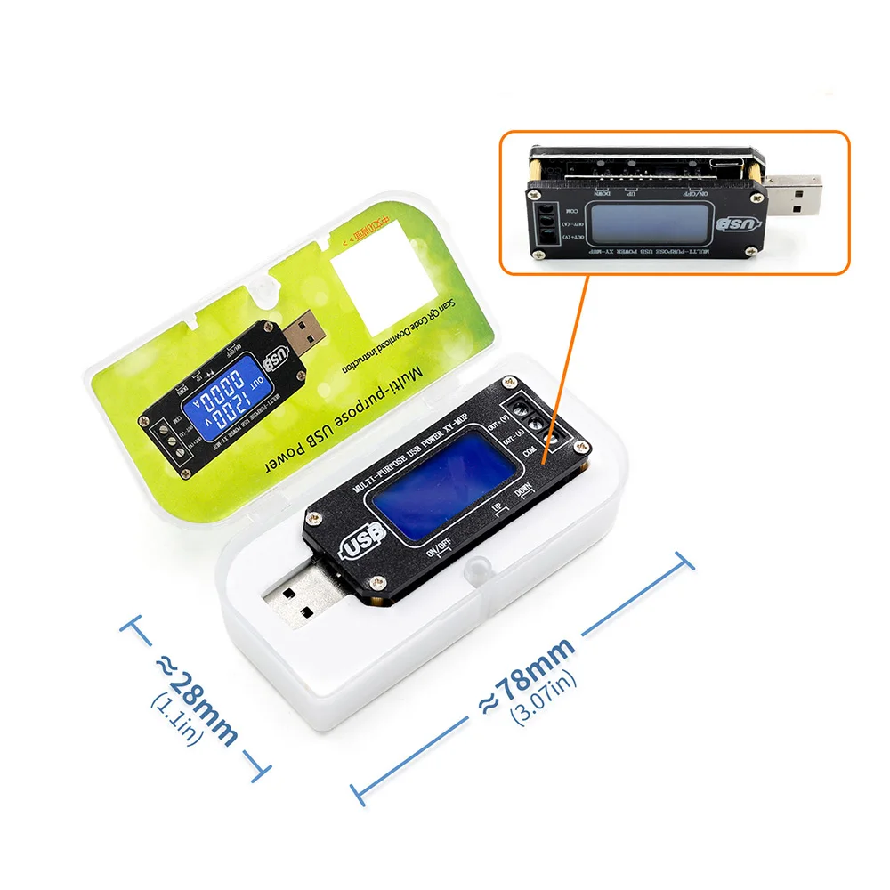 DC-DC CNC USB понижающий источник питания регулятор напряжения Модуль 5 В до 3,3 В 9 в 12 В 24 в Настольный модуль питания - Цвет: XY-MUP