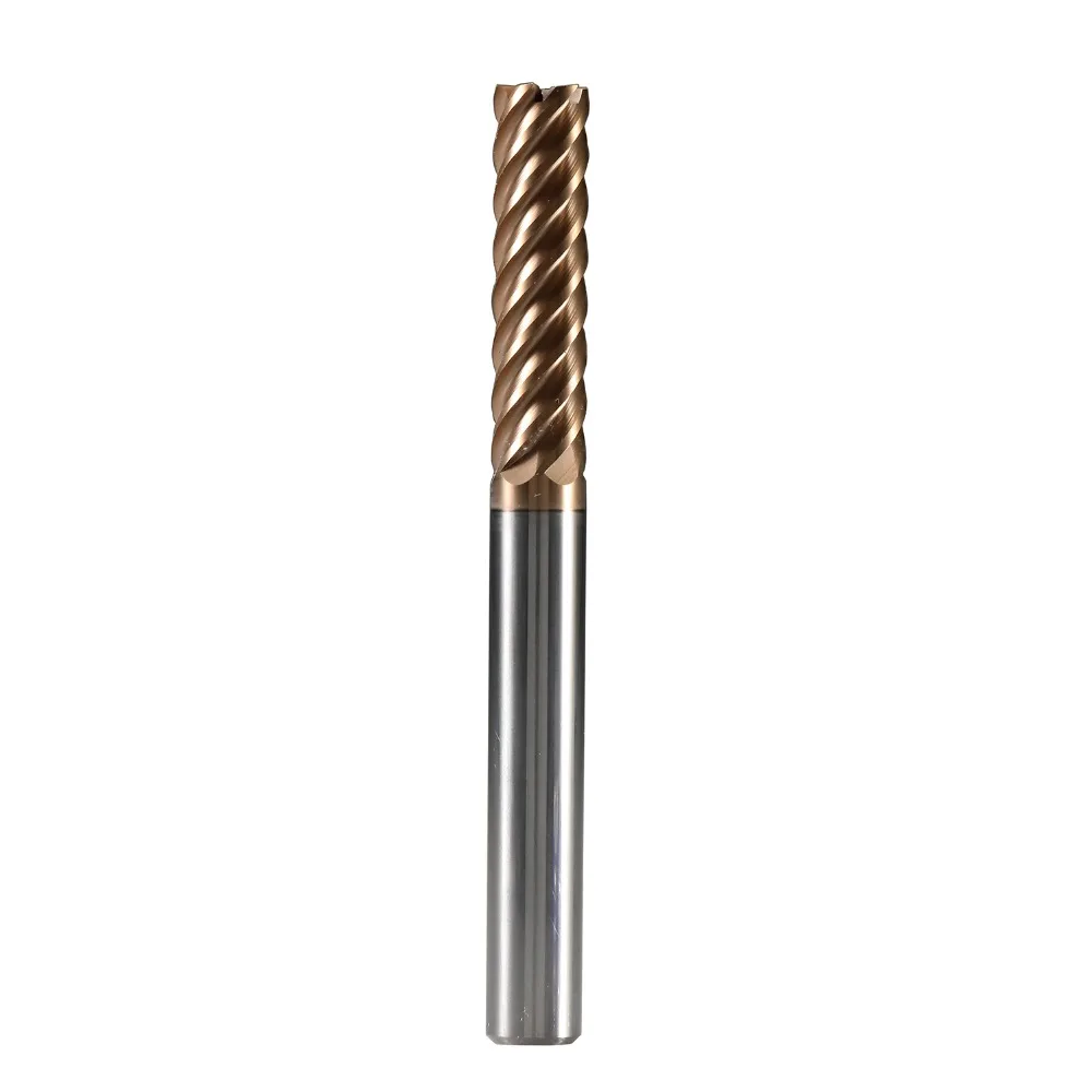6MM Diameter Solid Carbide End Mill 4-Flute Milling Cutter 68HRC TiAIN Coat 1pcs 