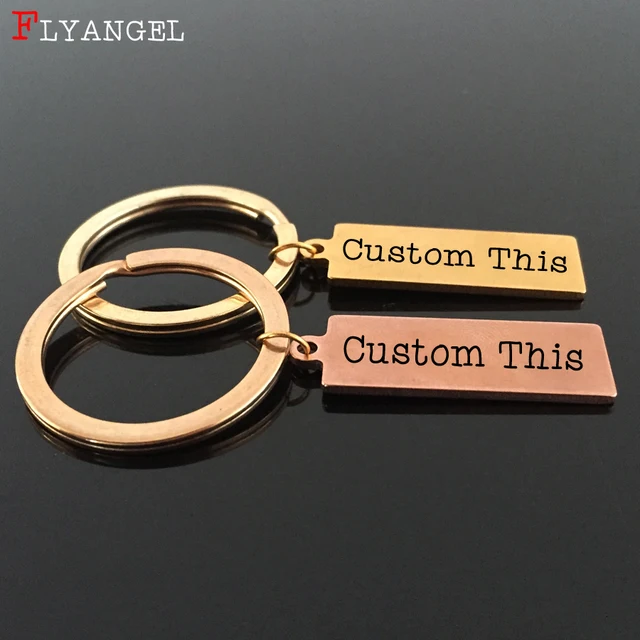 Buy Custom Keyring Engraved Name, Date,Sentence,Words