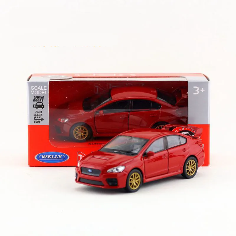 Welly литая металлическая модель/Масштаб 1:36/Subaru Impreza WRX STI Игрушечная