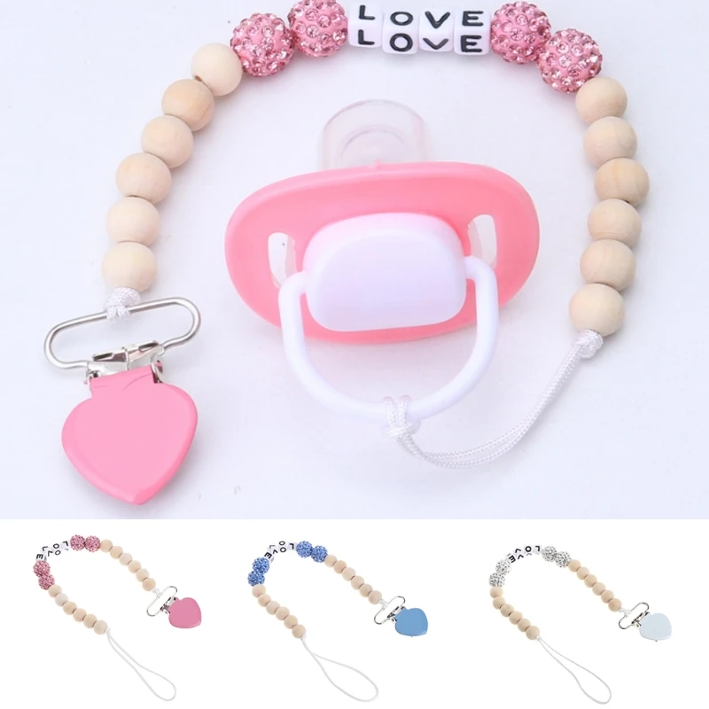 

Bling Pacifier Chain For Nipples Chupetas Para Bebe Pacifier Clips Chain Soother Holder Chain For baby
