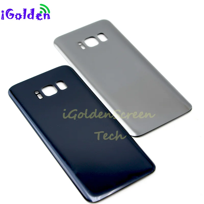 Для SAMSUNG Galaxy S8 G950F plus G9550 задняя крышка для аккумулятора Дверь Задняя стеклянная