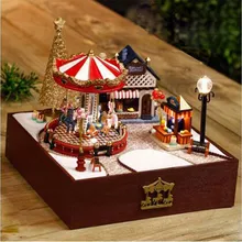 Сборный Миниатюрный Кукольный дом ручной работы игрушка дом мечты Модель Набор DIY кукольный домик комната коробка для дома мальчик девочка подарок девушки