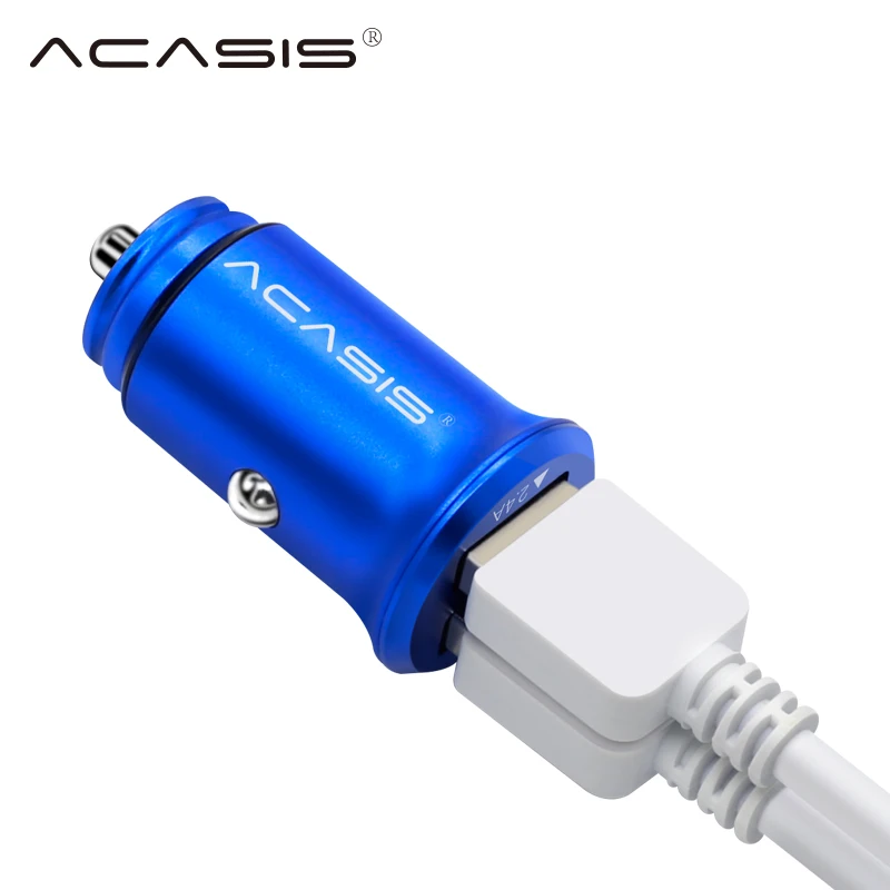 AcasisDual USB Автомобильное Зарядное устройство цифровой светодиодный Дисплей 5 V/2u 4.8A Быстрая зарядка Напряжение зарядное устройство для мониторинга для iPhone 6 7 samsung S8 Plu