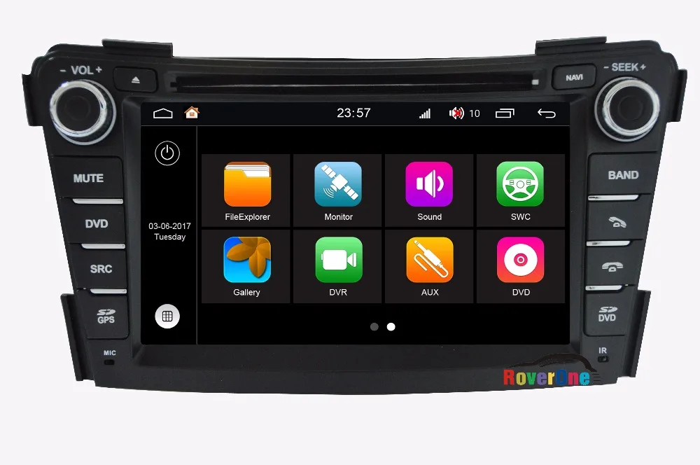 Best RoverOne For Hyundai i40 2011+ Android 7.1 2G RAM 4 Core HD Screen Car Media Styling Accessories Mirror Link Spare Parts 4