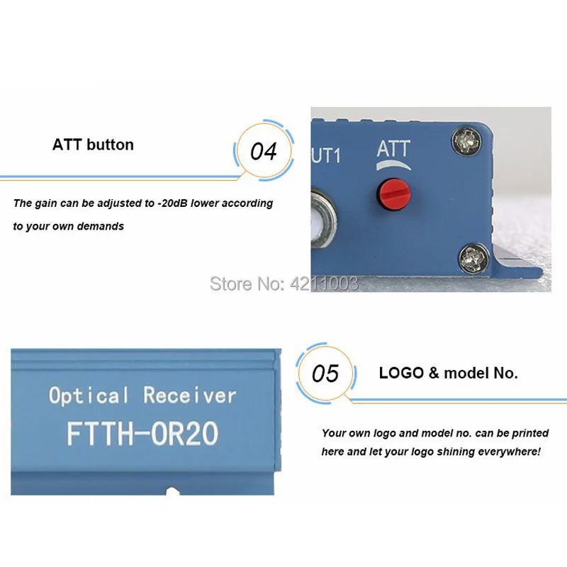 2 port output SCAPC 2X2 catv receiver 7