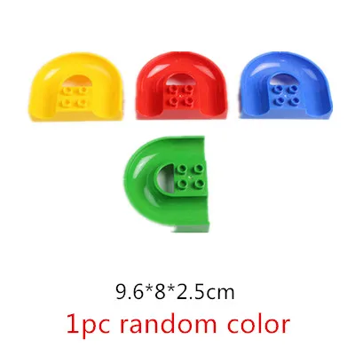Crazy Fun Rolling Ball Building Blocks Compatible Marble Run Bricks Parts Accessories Educational DIY Toys U curve