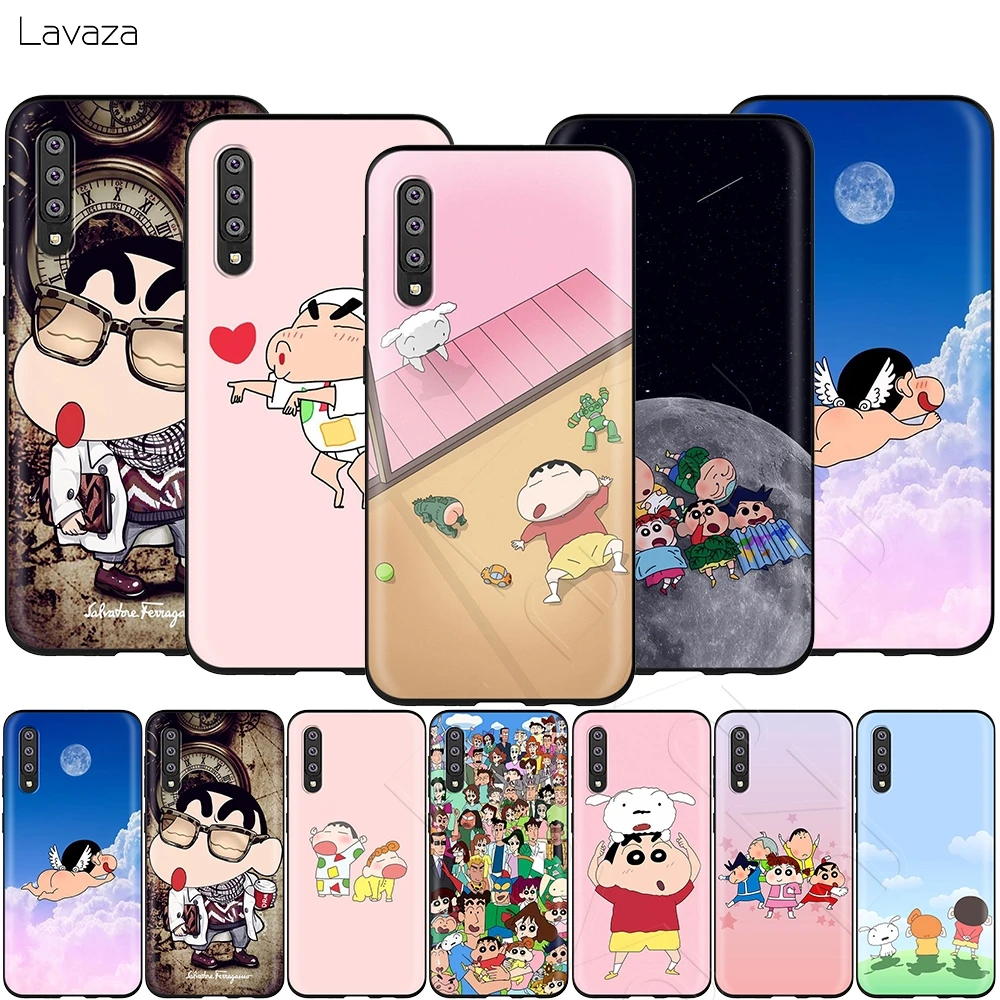 Lavaza Crayon Shin-chan чехол для Samsung Галактики S6 S7 край J6 S8 S9 S10 плюс A3 A5 A6 A7 A8 A9 Note 8 9 |