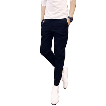 

2020 Time-limited Mens Joggers outside Sweatpants Autumn Casual Pants Legs Male Pencil Pants Elastic Waist Cotton Trousers