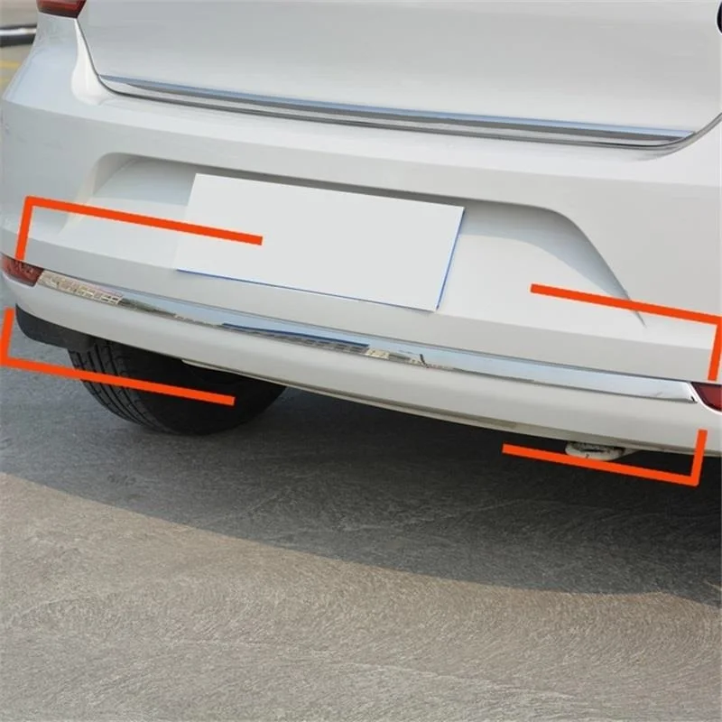 

Auto Window Grille Rear Bumper Automobile Decorative Modified Car Styling Protecter Covers 14 15 16 17 18 FOR Volkswagen Polo