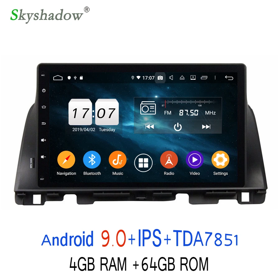 

DSP IPS Android 9.0 For kia K5 OPTIMA 2015 2016 8 Core 4G RAM 64GB Bluetooth 4.2 Wifi GPS Glonass Map Car DVD Player RDS Radio
