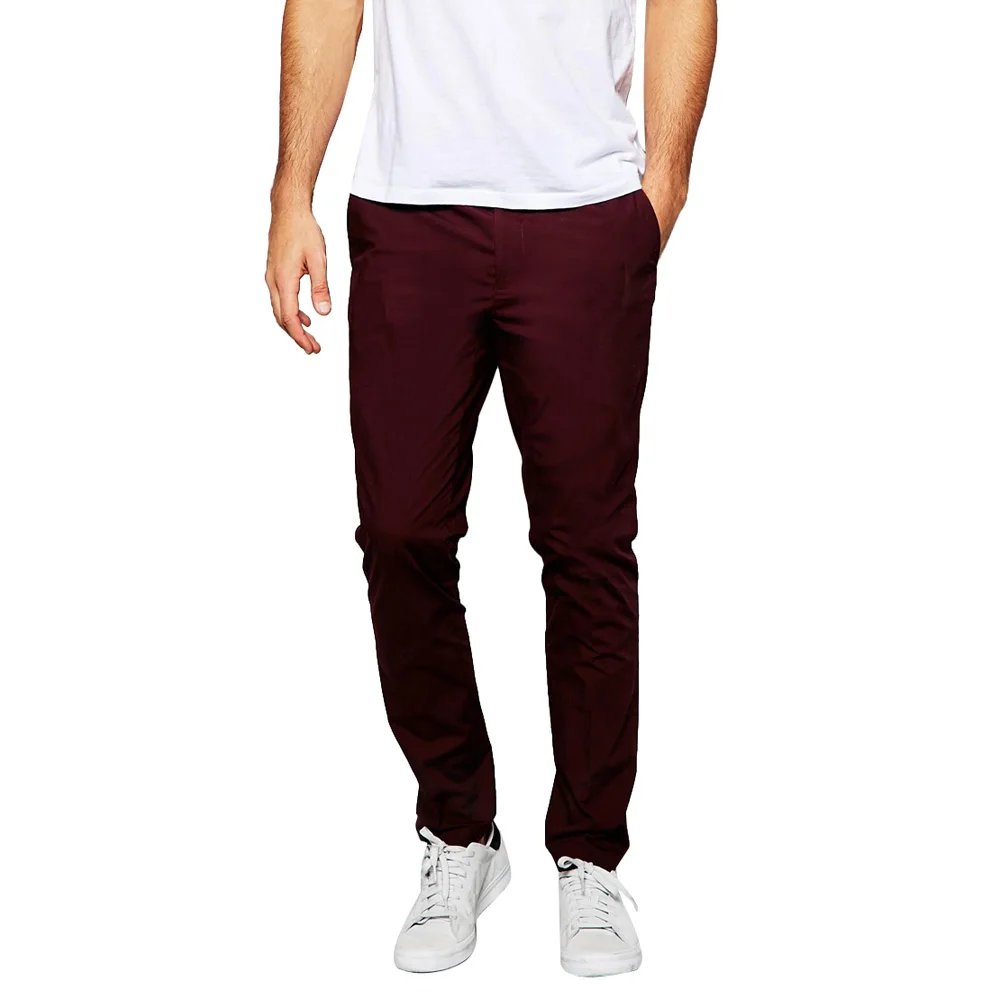 

Men's Claret Red Casual Straight Type Men's Suits Pants With Fashion Elements For Leisure Party Or Custom Made Male Suit Pants