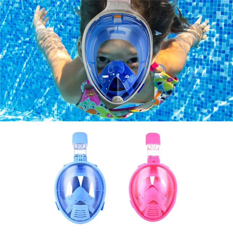 

Kids Safe Full Face Diving Mask Snorkeling Scuba Watersport Underwater Diving Swimming Snorkel Anti Fog Children Diving Mask