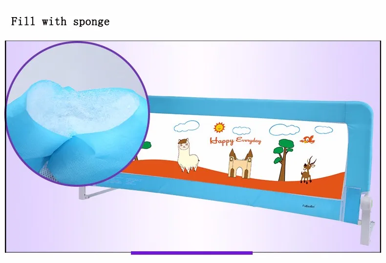 4 Размер Синий Розовый Color120/150/180/200 см Детская Кровать Забор Ограждение Кроватки Ограждение Кровать рельсы Кровать Ограждения Метров Общей
