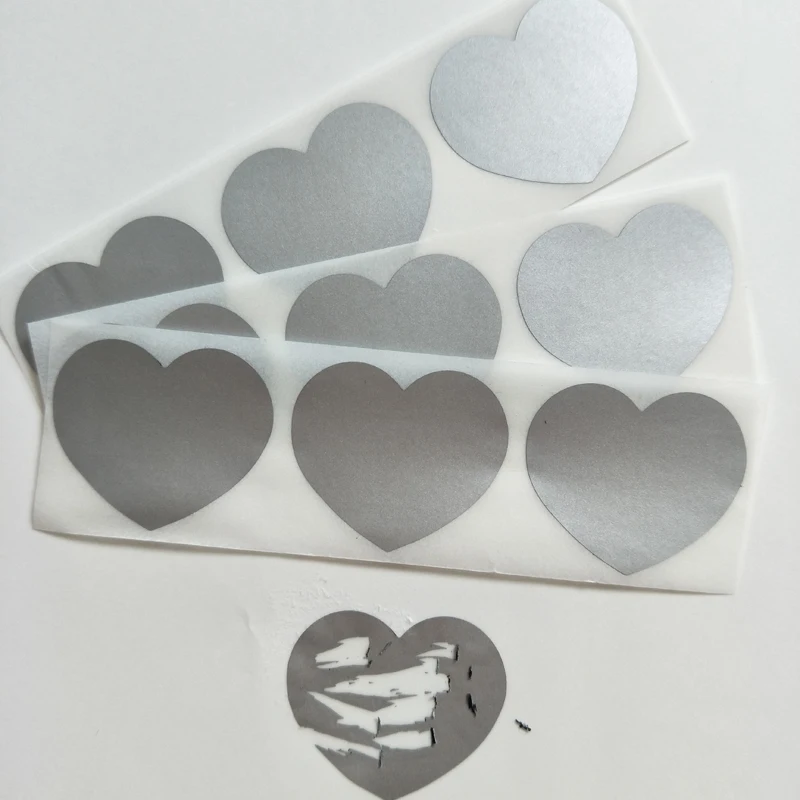 Наклейка с царапинами 30x35 мм 150 шт.|heart shaped stickers|shape heartshape stickers |