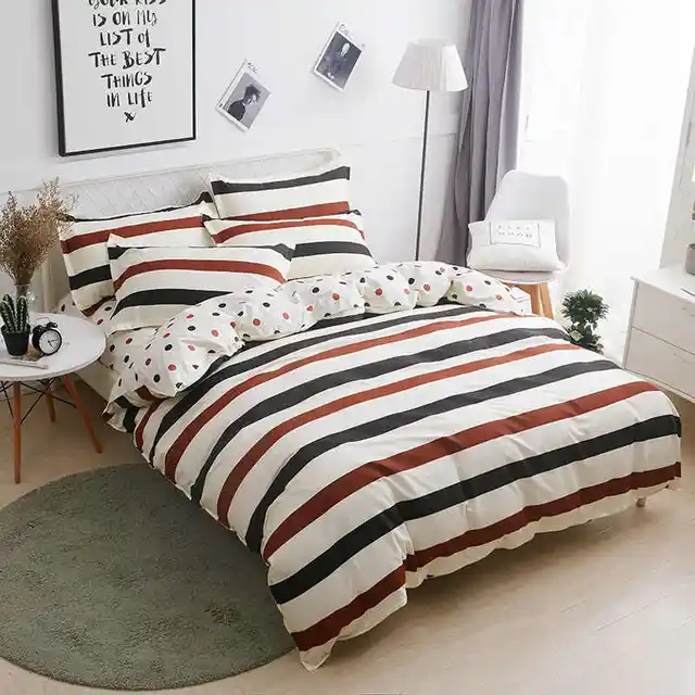 Slowdream Bedding Set 3 4pcs Nordic Underwear Duvet Cover