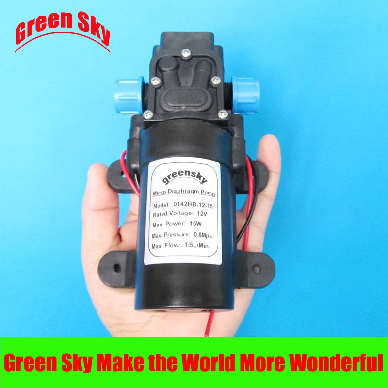DC 15W 12v 1.5L/min high pressure self priming mini electric water pump