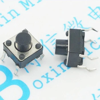 

500PCS/1000PCS 6 * 6 * 6MM Pin Button 6 * 6 * 6 Four-foot Plug Micro Switch Free Shipping