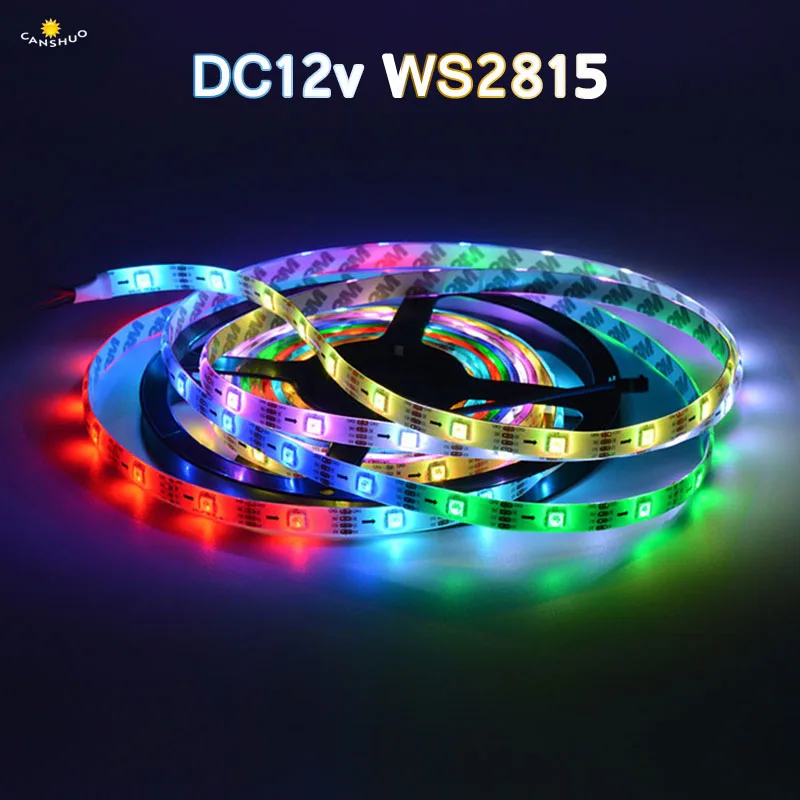 

WS2815 12v Led strip RGB Led Pixel Strips Individually Addressable Dual-signal Led ruban tape backlight 30/60leds/m Waterproof