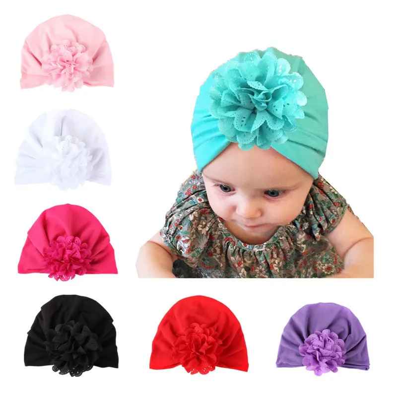Новая модная Милая хлопковая детская шапка мягкая тюрбан узел для девочек Летняя шляпа богемный стиль Дети новорожденных Кепки для