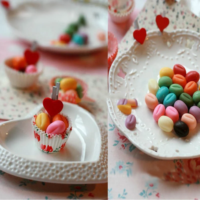 55-Cavity  Silicone Mini Coffee Beans Chocolate Sugar Candy Mold Mould Cake Decord