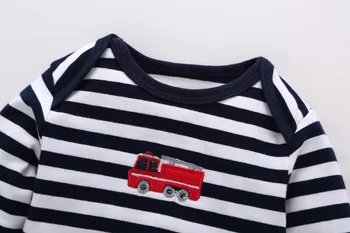 2019 Baby Clothes Set Autumn Newborn Baby Girls Long/Short Sleeve Bodysuit+Long Pants 3PCS Baby Outfits Cartoon Baby Clothing 4