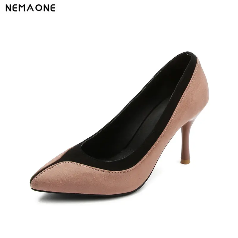 

NEMAONE Woman High Heels Autumn Sexy Pumps Female Thin Heel Shoes Gradient Slip On Fashion Party Wedding Shoe For Ladies