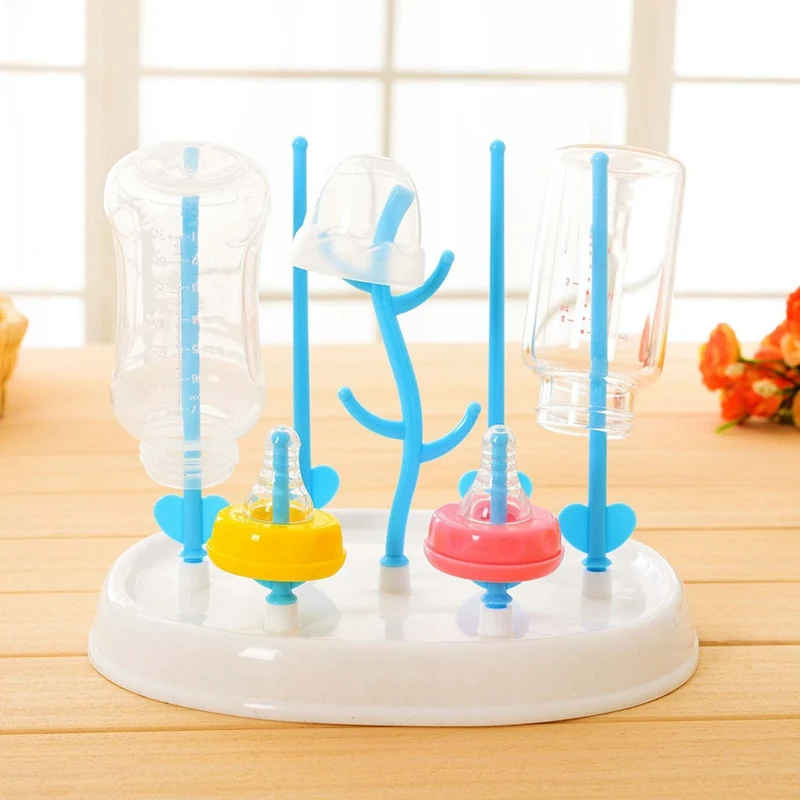 Useful Baby Bottle Dryer Rack Simple Tree Shape Cleaning Drying Rack