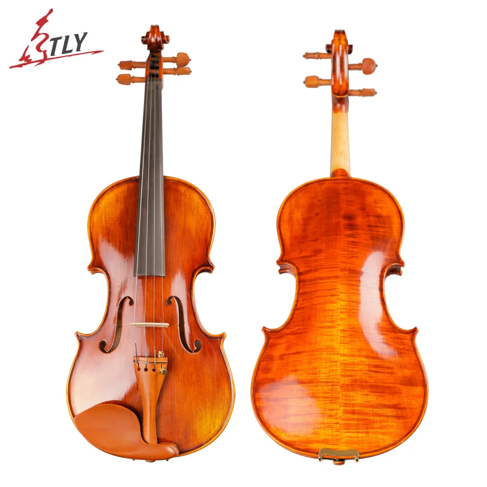 

TONGLING Antique Violin Violino Handcraft Oil Varnished Maple Natural Stripe Violin 4/4 3/4 Jujube Wood Accessories Grade Fiddle