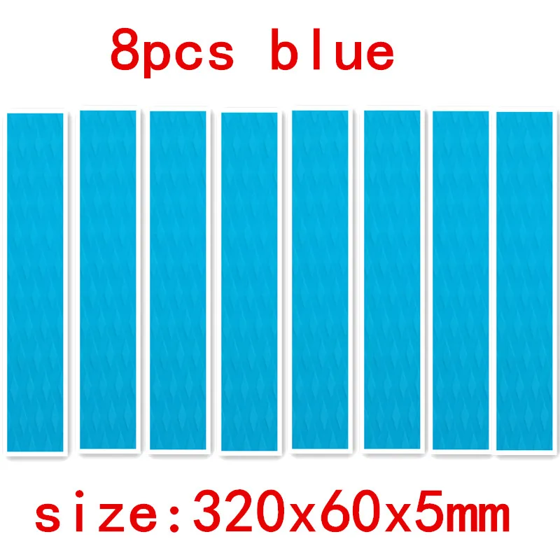 8 قطع 320*60*5 ملليمتر ركوب الأمواج سطح الوسادة ألماس خط الاب Eva سطح قبضة لديه لاصق سوب سطح الوسادة في تصفح التزلج الرياضية