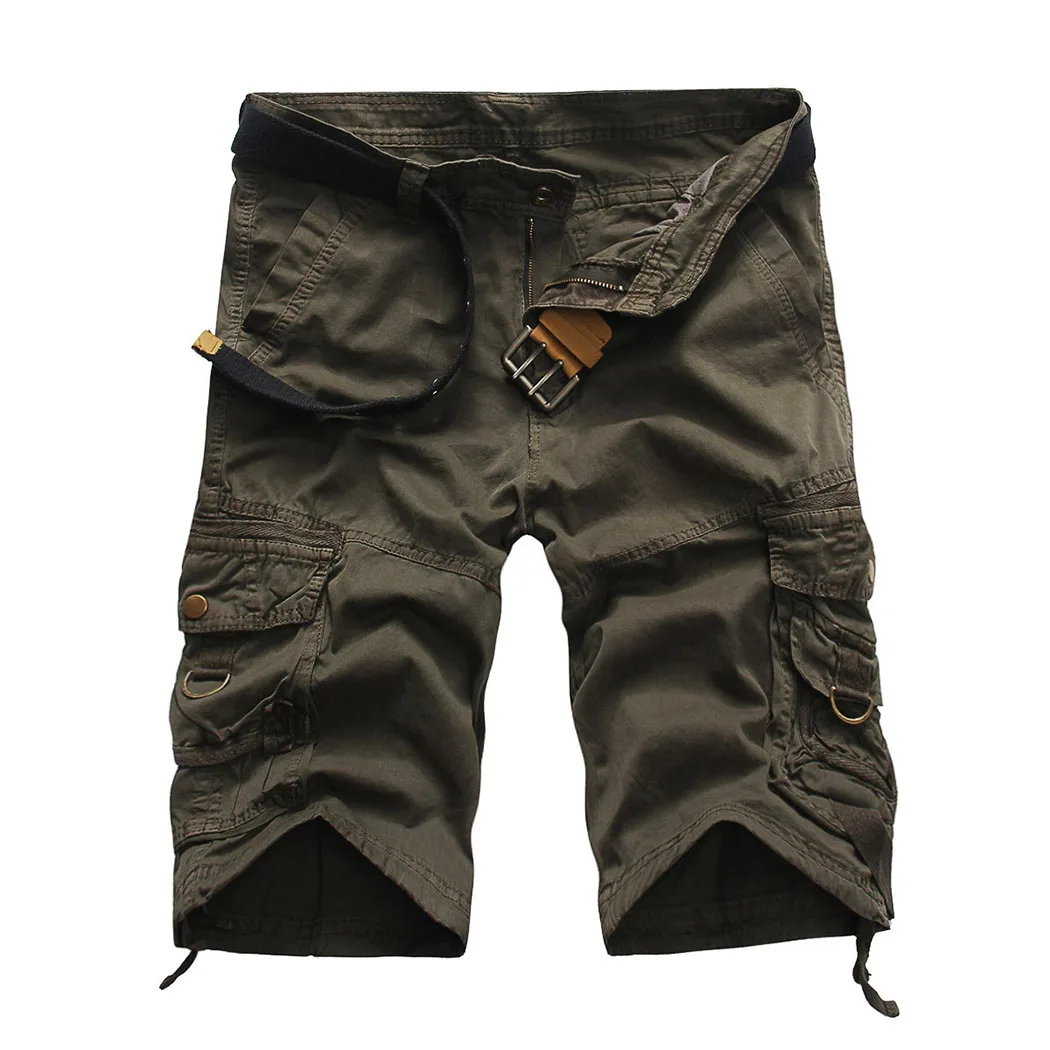 Men Overalls Short Pants Summer Cargo Shorts Male Camouflage Casual