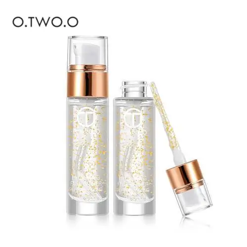 

O.TWO.O 18ML Rose Gold Foil Face Care Essential Oil Makeup Face Primer Moisturizing Foundation Gel Anti-Aging Moisturizer