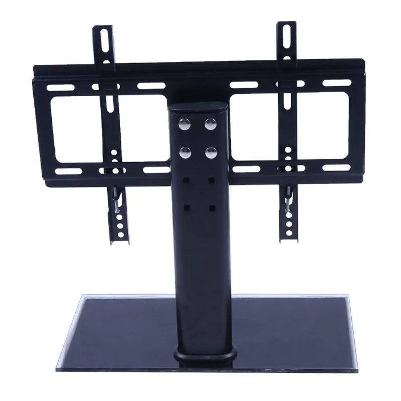 2"-32" ТВ кронштейн консольный черный стеклянный кронштейн для телевизора для ЖК-светодиодный ТВ Стенд