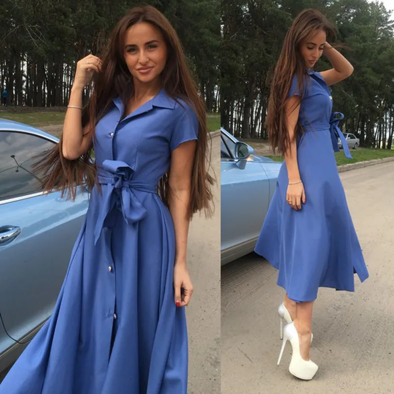 

2017 Loose Casual Plaid Women Summer Maxi Dresses Vestidos De Fiesta Long Sleeve Ladies Long Dress D586