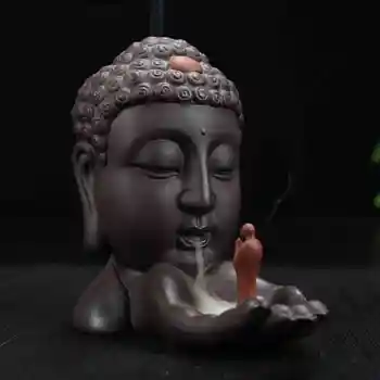 

Ganesha Backflow Incense Burner Smoke Small Buddha Incense Holder Smoke Waterfallincense Burner Meditation Buddhist Decoration