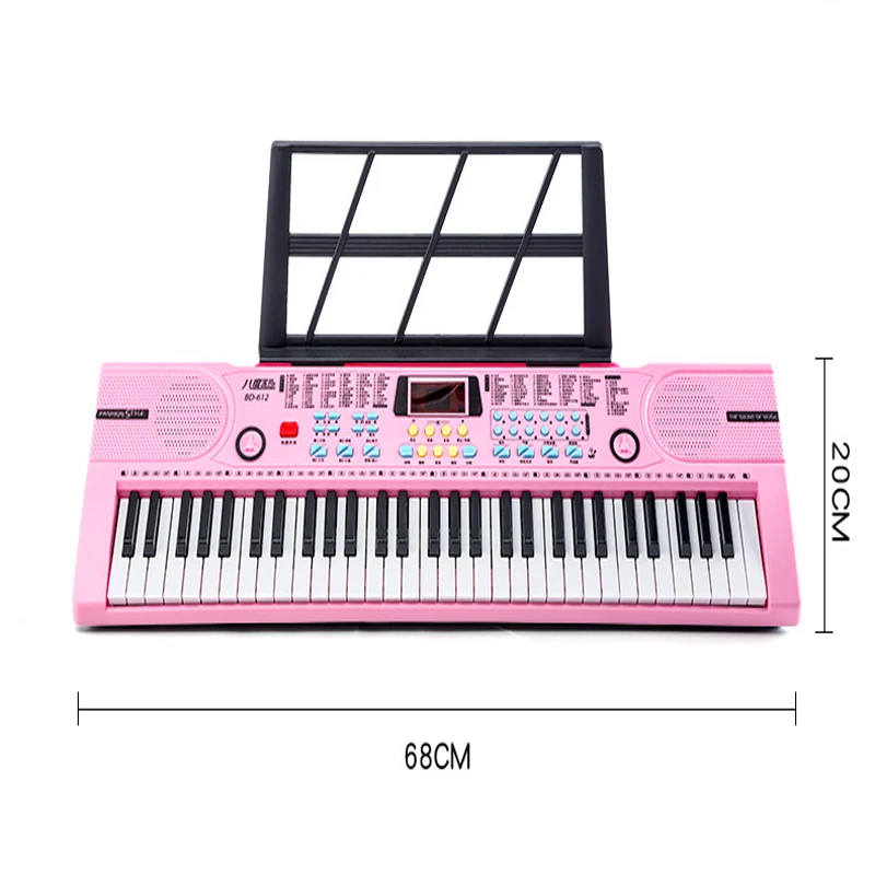 Клавиатура Детские развивающие игрушки Музыкальные инструменты для детей Детская лампа для фортепиано Руководство начальной школьное оборудование для обучения