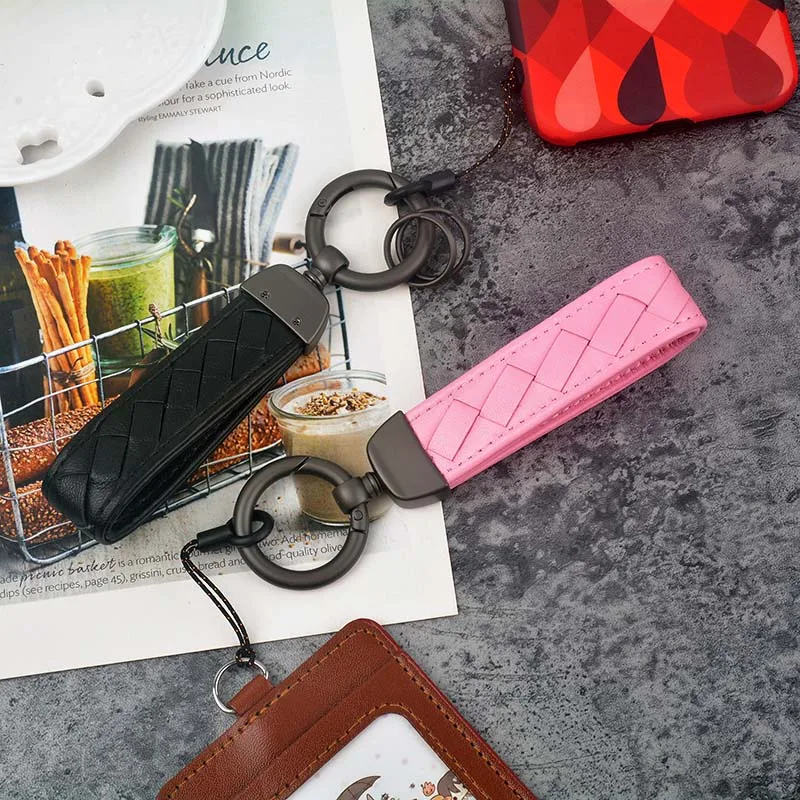المحمول شريط لتعليق الهاتف المحمول الأسود الحبل الرقبة حزام للمفاتيح ID بطاقة لهواوي USB شارة حامل DIY المعادن كليب شنق حبل المفاتيح