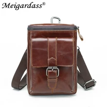 MEIGARDASS сумка-мессенджер из натуральной кожи, Мужская поясная сумка на пояс, сумка для телефона, дорожная сумка через плечо, Мужская поясная сумка bolsa