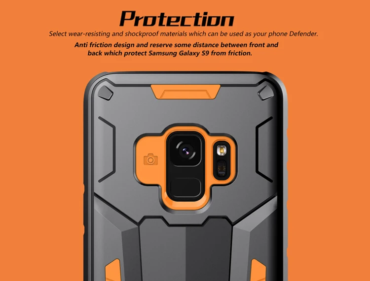 Противоударная защита футляр для samsung Galaxy S9/S9 плюс Nillkin Defender II задняя крышка чехол для samsung S9