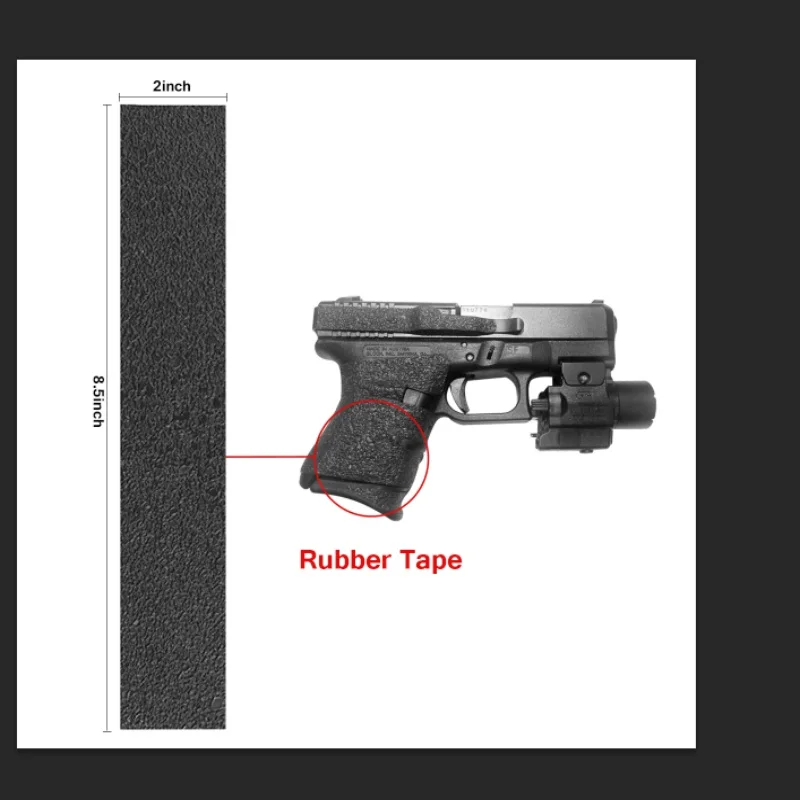 Нескользящая резиновая текстура захват оберточная лента перчатка на заказ для Glock 43 кобура подходит для мм 9 мм пистолет журнал аксессуары