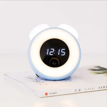 

LED Digital Alarm Clock Night Light Human Motion Sensor Clocks with Luminous Snooze Function USB Chargeable Bedside Lamp MY