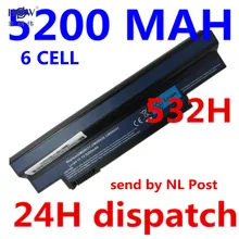5200 MAH batería Del Ordenador Portátil Para Acer Aspire One 253 532 h AO532h 532G UM09C31 UM09G31 UM09H31 UM09H36 UM09H41 UM09G41 UM09H UM09H75