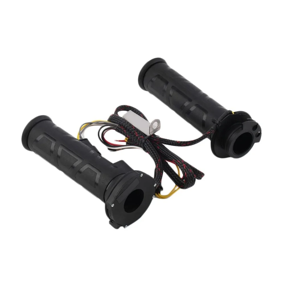 Новые 22,5 мм квадроциклы мотоцикл электрические обогреватели литые с подогревом ручные ручки Черный Руль Прямая