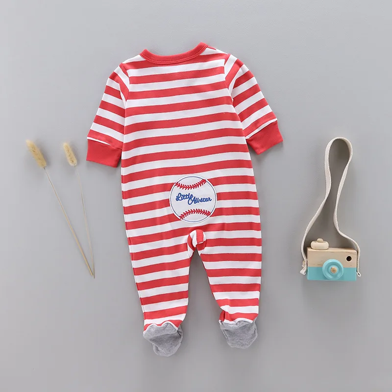 spring and autumn Baby cotton rompers newborn onesie baby girl boy long-sleeved onesie pajamas kids clothes