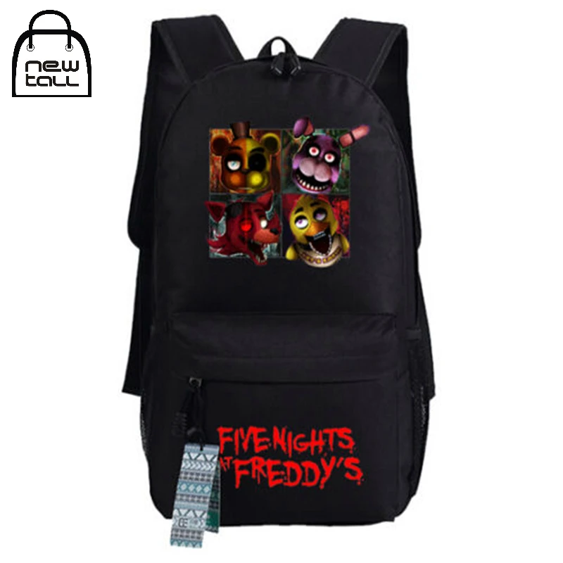 

Newtall New Five Nights At Freddy's Freddy Chica Foxy Bonnie FNAF Shoulder Bag Backpack with Pencil Case School Bag Travel Bag